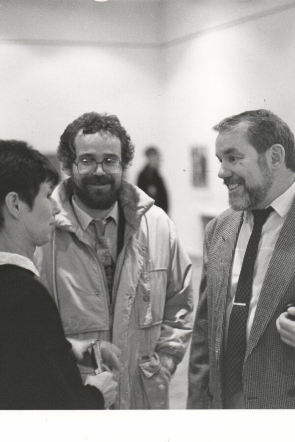 vlevo Eva Peřinová (dcera O. Hanzla), vpravo Radek Peřina (zeť O. Hanzla)